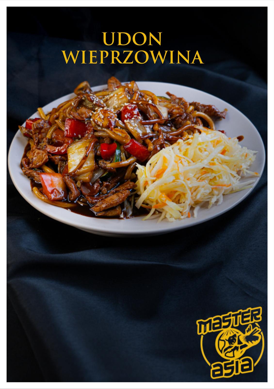 Udon z wieprzowiną