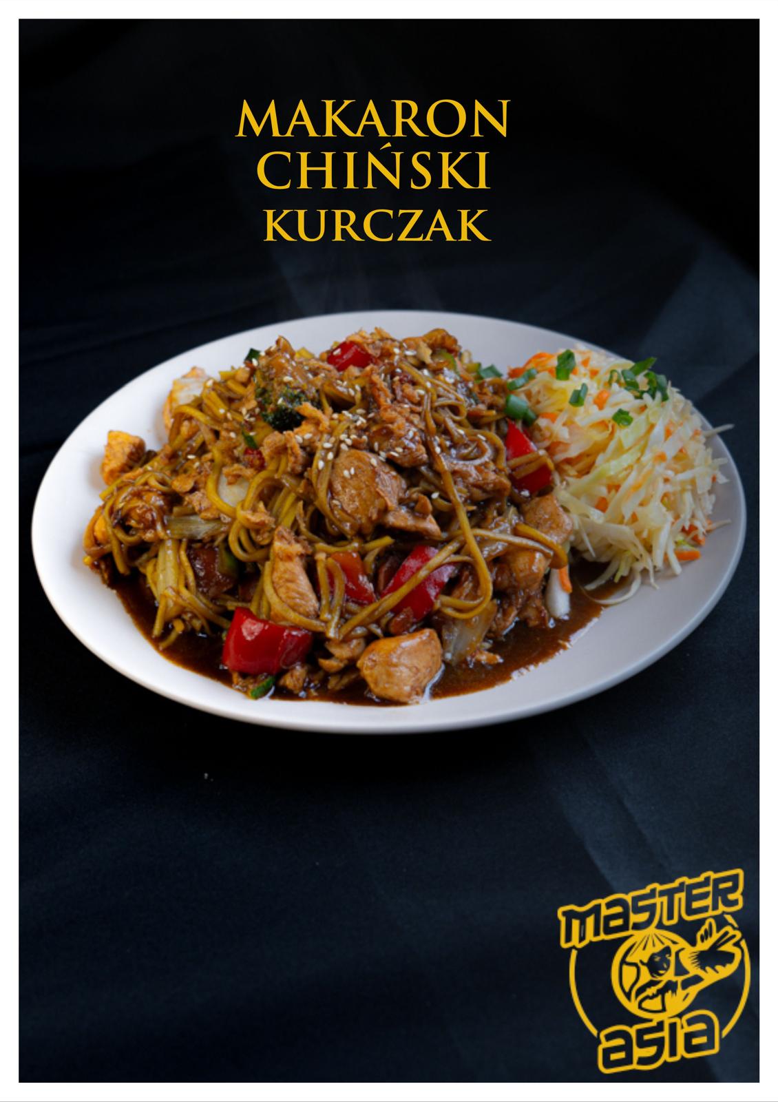 Makaron chiński z kurczakiem